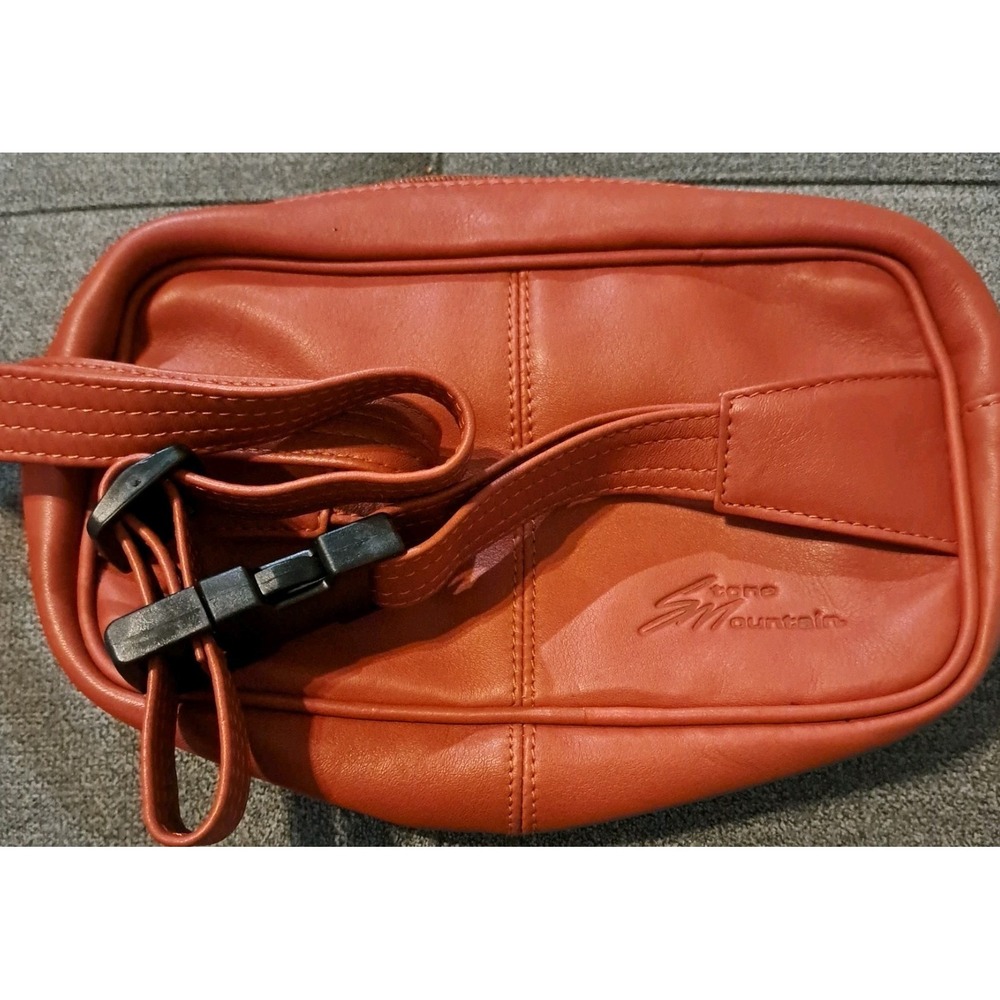 Vtg Stone Mountain Cross Body/Fanny Pack Brown Color Buttery Soft Appears Unused